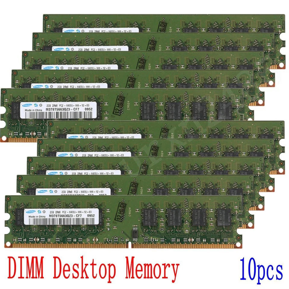 16GB 8GB 4GB 2GB For Samsung DDR2-800Mhz PC2-6400 240pin DIMM Desktop Memory LOT - Image 2 of 4
