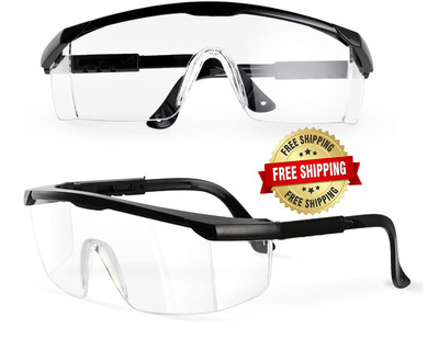 Pack de 2 gafas de seguridad antivaho, lentes claras y ajuste antideslizante