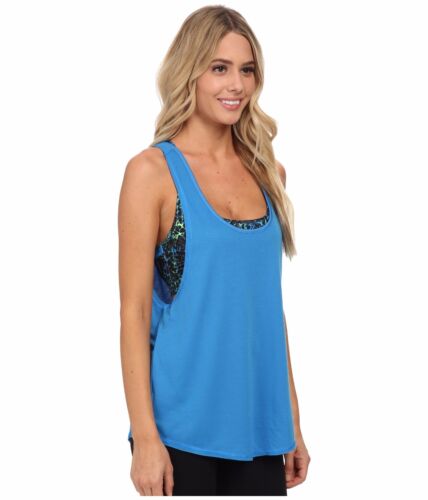 NWT Hurley Women's Dri-Fit Novelty Tank Top with Bra Size S M L Blue  - Picture 1 of 5
