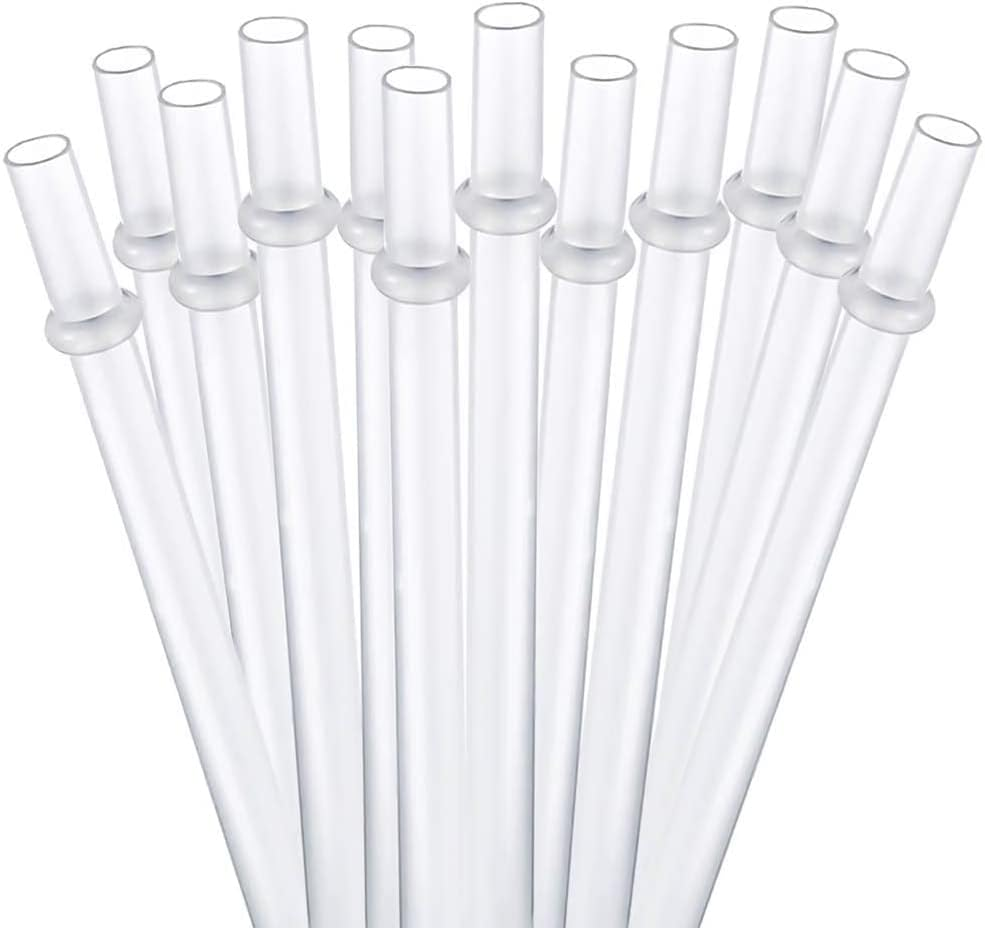 15 Inch Long Reusable Clear Plastic Drinking Straws for 128 Oz & 100 Oz & 64 Oz