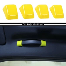 Yellow Roof Grab Handle Decor Trim Cover Accessories for Dodge Challenger 2010+