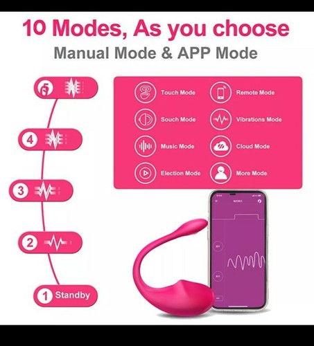 vibrador inalámbrico con Bluetooth para mujer, juguete Femenino. Parejas - Imagen 2 de 6