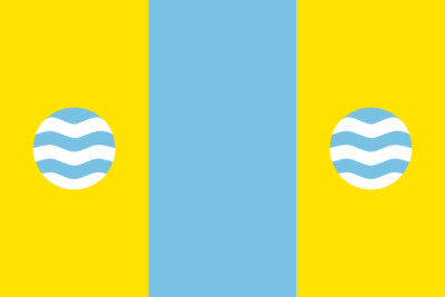 Fahne Flagge Gimenells y Pla de la Font  50 x 75 cm Bootsflagge Premiumqualität