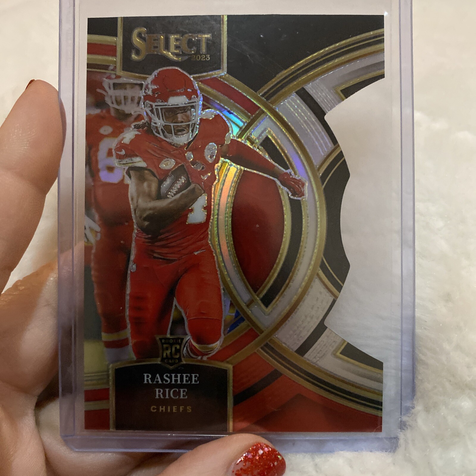 2023 Panini Select - Premier Level Rashee Rice Red Black Prizm Die-Cut