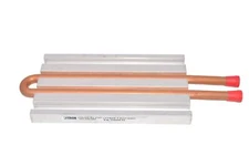 NEW Lytron 6'' Long x 3-1/2'' High, Straight Connection Copper Tube Cold Plate 3