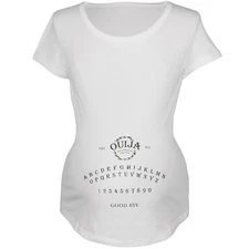 Halloween Ouija Board Costume White Maternity Soft T-Shirt
