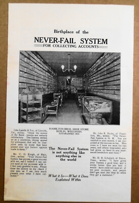 Das Nie-Versagende System Zur Kontensammlung - Vintage Broschüre