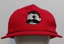 Vtg National Bohemian Natty Boh Beer Four Seasons Embroidered Red Snapback Hat