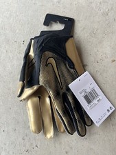 Nike Vapor Jet 7.0 Football Gloves - Gold/Black- Men’s Size M