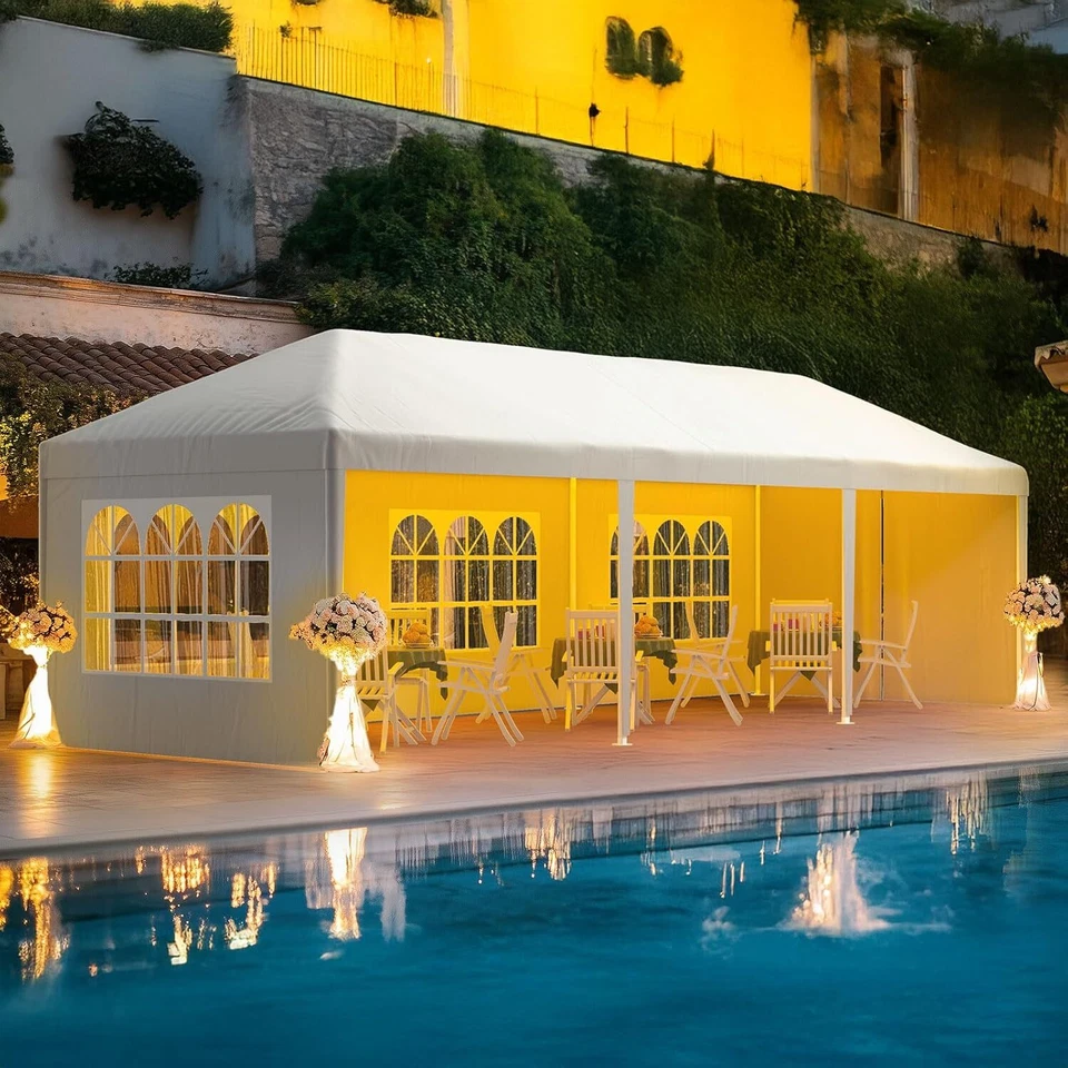 Carpa de fiesta Quictent 10'x 30' gazebo boda toldo Foto 2 de 4