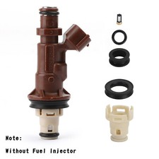 6PCS Fuel Injectors Rebuild kit o-rings Seals Filters Caps Fit Toyota 3.4 5VZFE