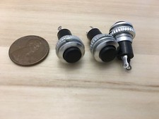 3 Piece Black Momentary PUSH BUTTON SWITCH normally open 10mm on off DS-316 C21