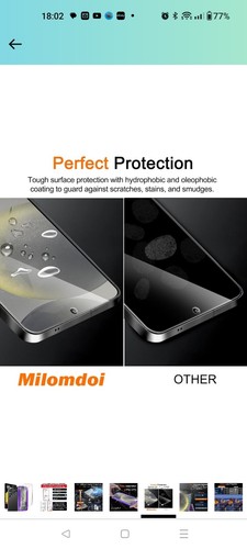 4 Pack Screen Protector for Samsung Galaxy S24 6.2 Inch with 4 Pack Tempered... - Afbeelding 4 van 8