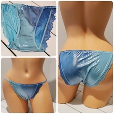 Victorias Secret Dream Angels Bikini LACE 6/M OMBRE Cold As Ice BLUE Side Kick