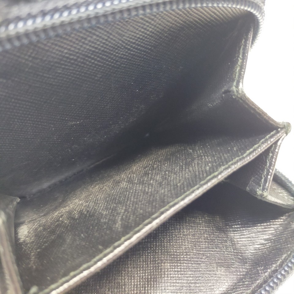 Prada Wallet Wallet Long Wallet 5 set Black PVC 3754188 eBay