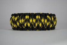 550 Paracord Survival Bracelet King Cobra Black/Yellow/Bumblebee Made in the USA