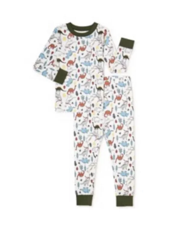 wonder nation boys dinosaur pajamas 12m