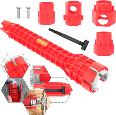 Faucet and Sink Installer Tool（14 in 1） Multifunction sink wrench sink drain wre