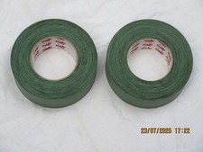 2x British Army Scapa Sniper Tape,Gewebe Klebeband,gr&uuml;n,50mm breit, 50M Rolle