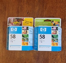 2 pack HP Inkjet Print Cartridge 58 Color Photo NOS