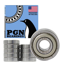 PGN 608-ZZ 10 Pack Ball Bearing 8X22X7Mm Chrome Steel Shielded