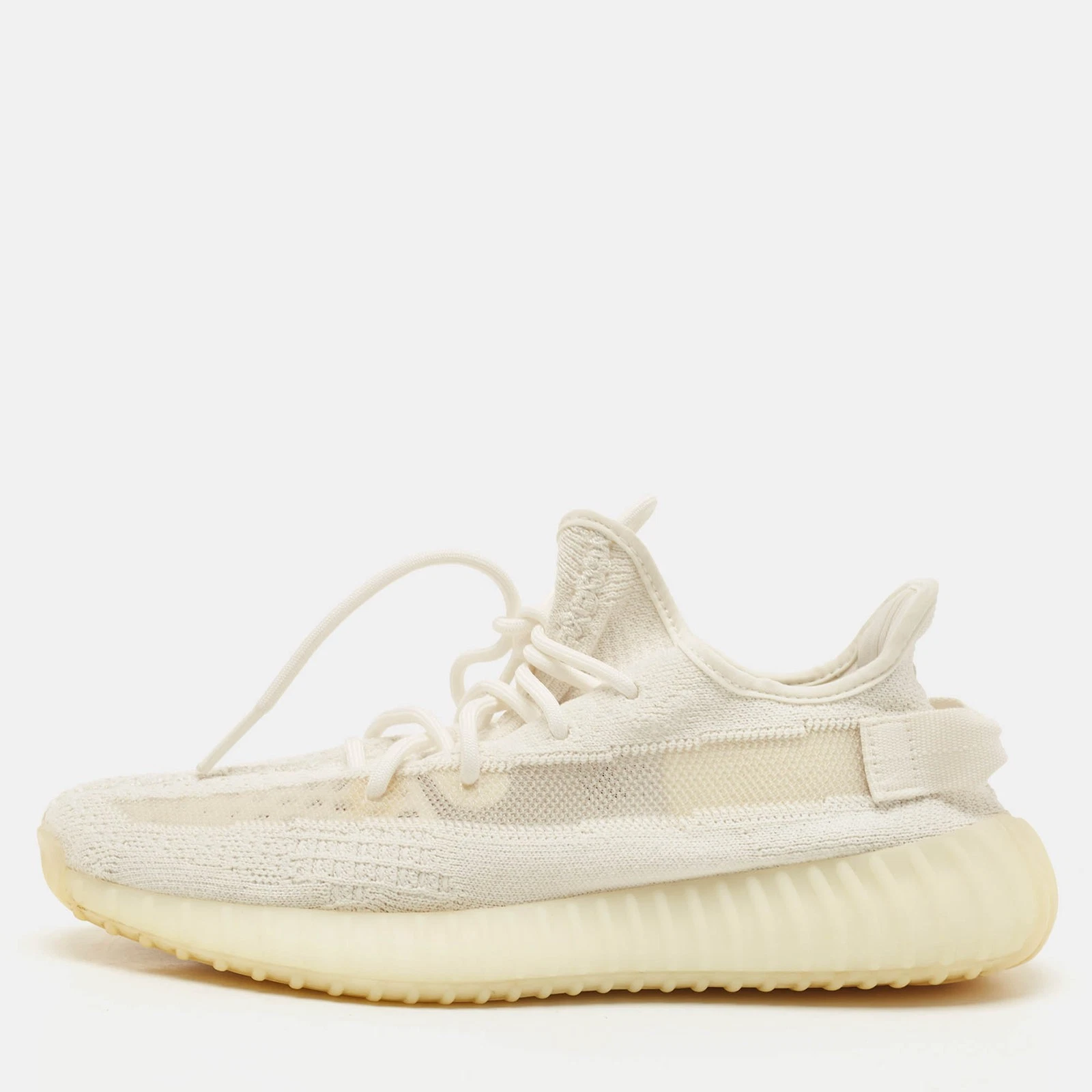 Sneakers Yeezy x Adidas Off White maglia tessuto Boost 350 V2 osso taglia 42 2 3