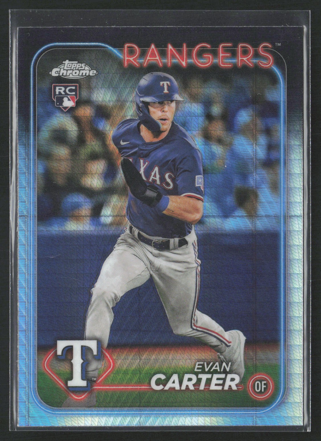 2024 Topps Chrome #136 Evan Carter Prism Refractors