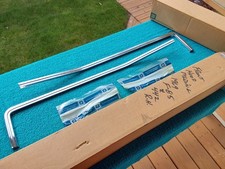 Nos Gm 1969 Cutlass Front Hood Moldings Chrome Oldsmobile 442 69 Hurst Olds New Nos Gm 1969 Cutlass Front Hood Moldings Chrome Oldsmobile 442 69 Hurst Olds New