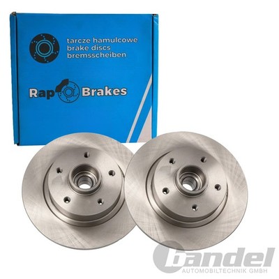 2x RAP BRAKES BREMSSCHEIBEN 274mm VOLL HINTEN passend für RENAULT FLUENCE GRAND 