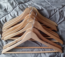 LOT OF 10 HANGERS FOR PANTS, DRESSES AND SUITS