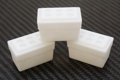 110 Scale RC Crawler Accessory - White Foam Styrofoam Cooler for Ice 3D-Printed
