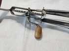 Vintage Farmhouse Kitchen Utensil Red Wood Handle High Speed Egg Beater Mixer — photo 2