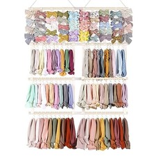 Headband Holder Hair Bows Organizer for Girls,Baby Headbands Hair Beige