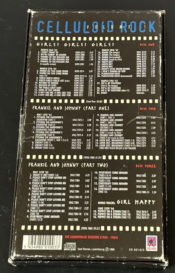 ELVIS PRESLEY:”Celluloid Rock” Volume One 3 CD Box Set, Includes Booklet - Image 2 of 4