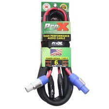 ProX XC-PWC14-XLR06 6' PowerCon and XLR Link High Performance Audio Cable