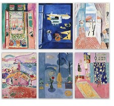 Matisse Wall Art Prints - Set of 6 Henri Matisse Aesthetic Posters  (11x14)