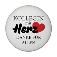 Kollegin Mit Herz Danke FüR Alles! Magnet Rund Rund
