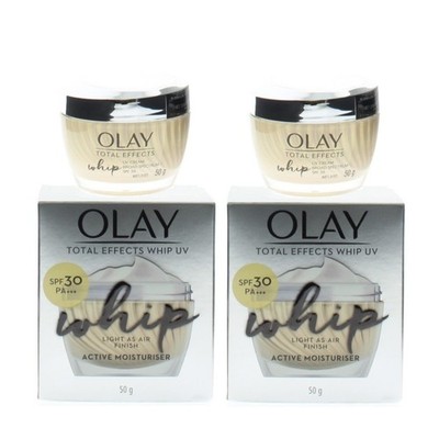 Olay Total Effects Whip UV Active Moisturiser SPF30 PA+++ 50g (2 Pack)
