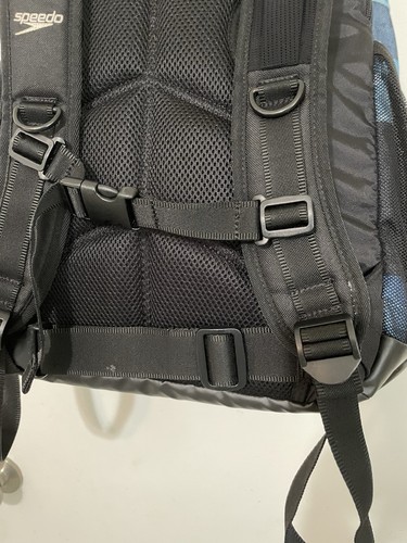 Speedo Teamster 35L Swim Laptop Backpack Blue Black Water Resistant Bottom - Picture 13 of 16