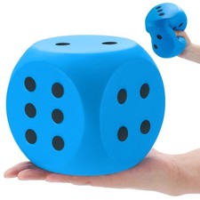 Large 5 Inch Foam Dice, Jumbo 6 Sided Giant Dice for Casino Party  Classroom...