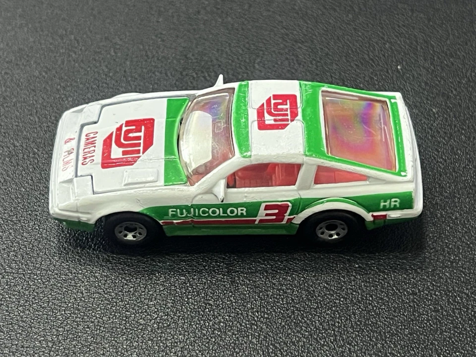 Nissan 300 ZX 1986 Matchbox turbo #3 Fuji blanco fundido a presión 1:58 2 7/8" auto de carreras Foto 3 de 4