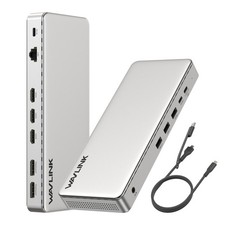 USB-C/USB-A to HDMI/DisplayPort Adapter 4K Triple Display USB-C Hub Max 100W PD