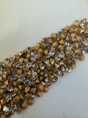 20SS VINTAGE AUSTRIA POINTED BACK CEYLON TOPAZ  GLASS JEWELS 720 Pcs Rhinestone