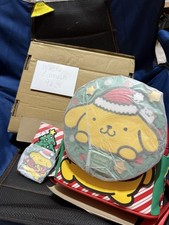 LOUNGEFLY Sanrio Exclusive Pompompurin Santa Hat Light Up Mini BP  wallet