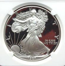 American Eagle PR 69 Graded 1987 Silver Bullion Coins for sale | eBay