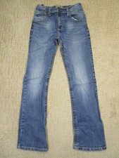 Wrangler 20X Jeans Boys 12 Blue Bootcut Youth Kids Western Pants Distressed