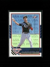 2017 Panini Stars & Stripes USA Baseball #11 Dalton Guthrie Team Logo Gold #/25