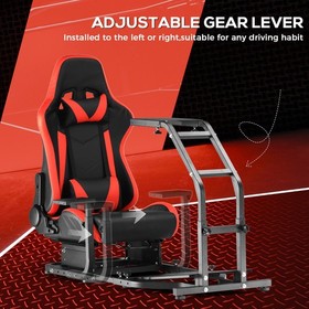 Supllueer Racing Simulator Cockpit Wheel Stand with Seat Fits Logitech G29 G920