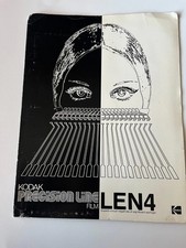 1960s Kodak Precision Line Film LEN4 Camera Photography Catalog Book - RARE