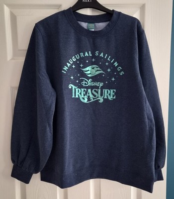 Brandneu Disney Cruise Line Eröffnungssegeln Sweatshirt marineblau Größe Large